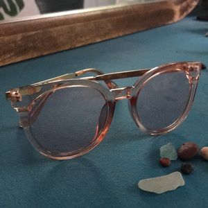 vintage pink lens sunglasses